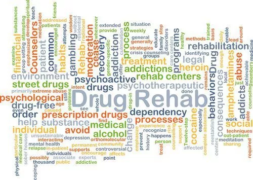 drug rehab spelled out