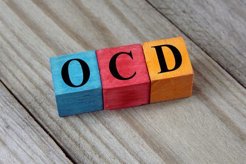 colored blocks spelling out OCD