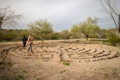 Cottonwood Tucson - labyrinth - spirituality in recovery