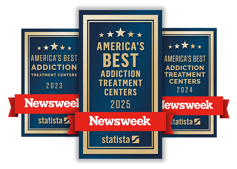 Cottonwood Tucson ranked America's best addiction treatment centers 2023, 2024, and 2025 by Newsweek and Statista